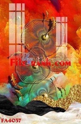 File gốc File gốc in bộ tranh decor treo tráng gương canvas FA4037 (trang trí) phòng làm việc
