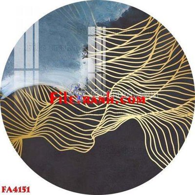 File tranh File gốc in bộ tranh decor treo tráng gương canvas FA4151 (file gốc) chủ đề phong thủy