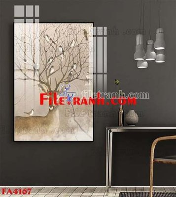 File gốc in ấn File gốc in bộ tranh decor treo tráng gương canvas FA4167 chất lượng vượt trội