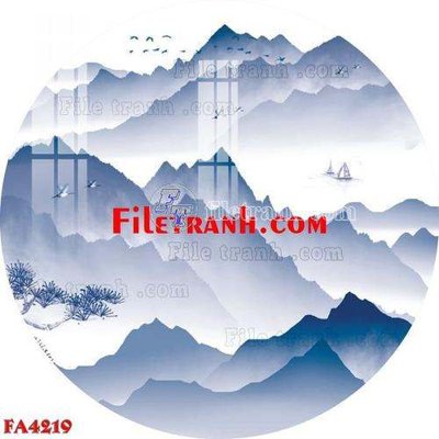 Ảnh gốc file in lụa File gốc in bộ tranh decor treo tráng gương canvas FA4219 chi tiết