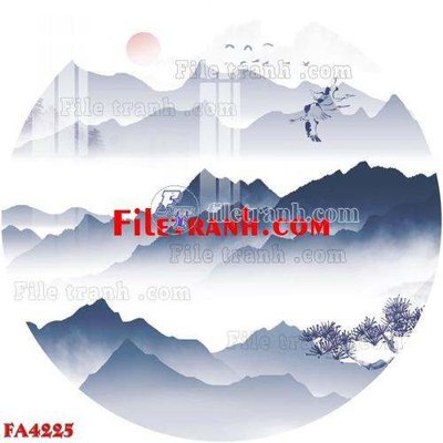 Download file gốc File gốc in bộ tranh decor treo tráng gương canvas FA4225 (in lụa) tranh 3D