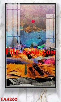 File gốc File gốc in bộ tranh decor treo tráng gương canvas FA4262 (bản quyền) cho in ấn
