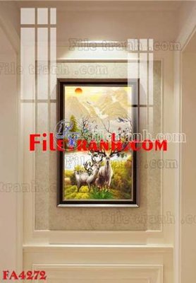 File gốc File gốc in bộ tranh decor treo tráng gương canvas FA4272 (dành cho trang trí nội thất)