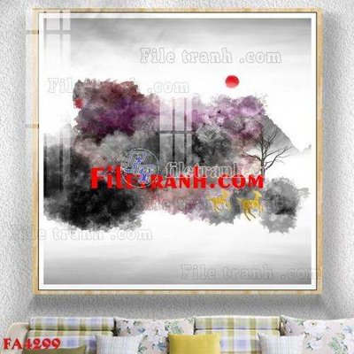 Download file File gốc in bộ tranh decor treo tráng gương canvas FA4299 (chuẩn in) chất lượng cao
