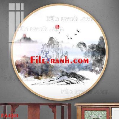 File ảnh File gốc in bộ tranh decor treo tráng gương canvas FA4311 (gốc) cho trang trí nội thất