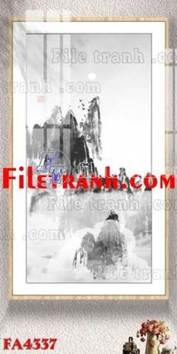 File gốc File gốc in bộ tranh decor treo tráng gương canvas FA4337 (in 3D) nghệ thuật