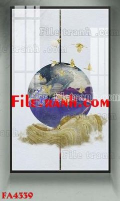 Hình ảnh file gốc File gốc in bộ tranh decor treo tráng gương canvas FA4339 (chất lượng cao)