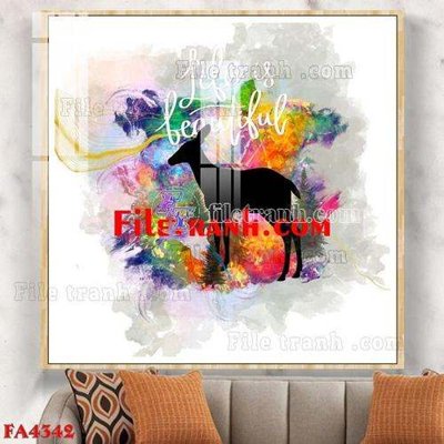 Download file File gốc in bộ tranh decor treo tráng gương canvas FA4342 (chất lượng in ấn)