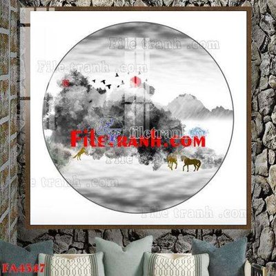 File gốc File gốc in bộ tranh decor treo tráng gương canvas FA4347 (cho in ấn) từ kho Filetranh