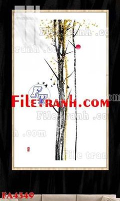 File tranh File gốc in bộ tranh decor treo tráng gương canvas FA4349 (bản gốc) treo quán cafe