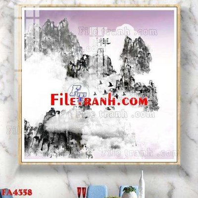 File in trần File gốc in bộ tranh decor treo tráng gương canvas FA4358 (file gốc) chủ đề vũ trụ