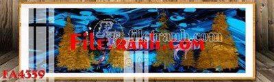 File gốc File gốc in bộ tranh decor treo tráng gương canvas FA4359 (in mica) cắt laser