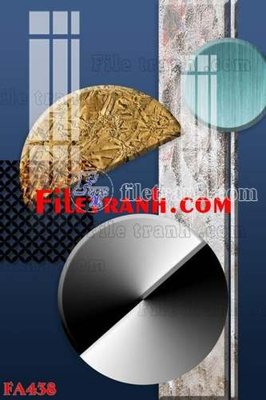 File tranh ảnh gốc File gốc in bộ tranh decor treo tráng gương canvas FA438 dùng cho in khổ lớn