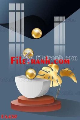 Tải file gốc File gốc in bộ tranh decor treo tráng gương canvas FA439 (in khổ lớn) không mờ
