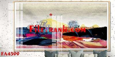 File tranh gốc File gốc in bộ tranh decor treo tráng gương canvas FA4399 (bản đẹp) độc quyền