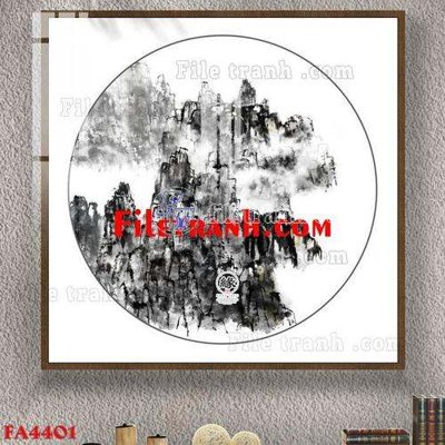 Download file gốc File gốc in bộ tranh decor treo tráng gương canvas FA4401 (in lụa) nghệ thuật