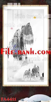 File gốc File gốc in bộ tranh decor treo tráng gương canvas FA4411 (chuẩn màu) cho in offset