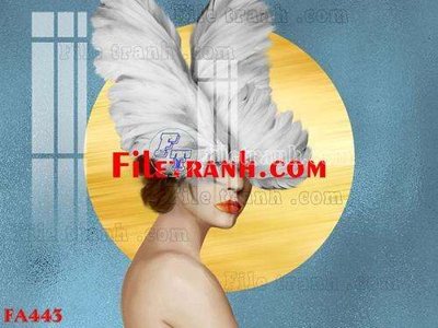 File tranh ảnh gốc File gốc in bộ tranh decor treo tráng gương canvas FA443 dùng cho in khổ lớn