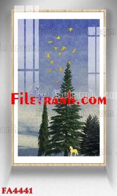File ảnh File gốc in bộ tranh decor treo tráng gương canvas FA4441 (gốc) in decal dán tường