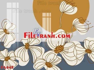 File gốc File gốc in bộ tranh decor treo tráng gương canvas FA445 (cho in 3D) độc đáo