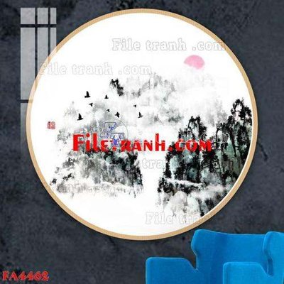 File tranh gốc File gốc in bộ tranh decor treo tráng gương canvas FA4462 (bản đẹp) độc quyền