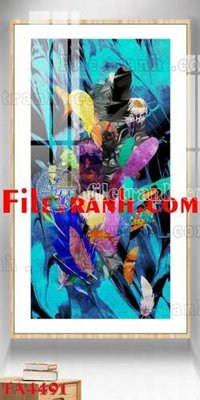 File in ấn chuyên nghiệp File gốc in bộ tranh decor treo tráng gương canvas FA4491 (file gốc)
