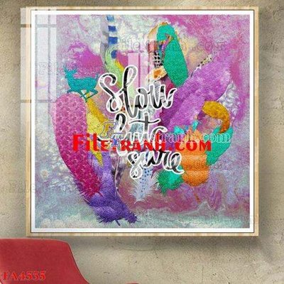 Ảnh gốc file in lụa File gốc in bộ tranh decor treo tráng gương canvas FA4535 chi tiết