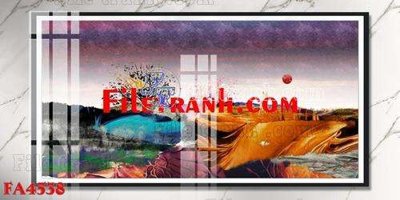 File ảnh File gốc in bộ tranh decor treo tráng gương canvas FA4538 (gốc) in Hiflex