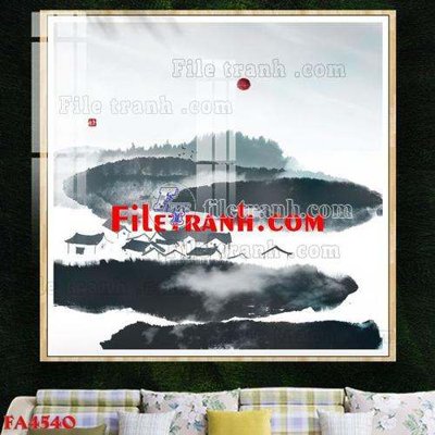 File tranh in tráng gương File gốc in bộ tranh decor treo tráng gương canvas FA4540 (siêu nét)