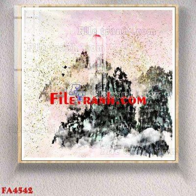File tranh File gốc in bộ tranh decor treo tráng gương canvas FA4542 (gốc) in film