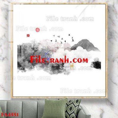 File gốc File gốc in bộ tranh decor treo tráng gương canvas FA4551 cho in ấn và thiết kế
