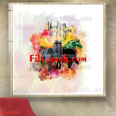 File gốc File gốc in bộ tranh decor treo tráng gương canvas FA4558 (thiết kế) cho in ấn