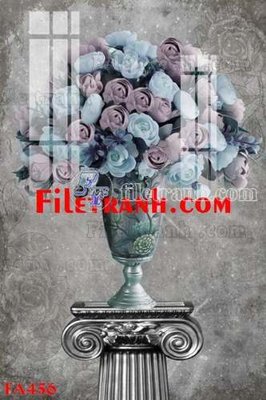 File gốc File gốc in bộ tranh decor treo tráng gương canvas FA456 (phong cách) châu Âu