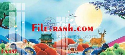 File gốc File gốc in bộ tranh decor treo tráng gương canvas FA457 (cho in UV) siêu nét