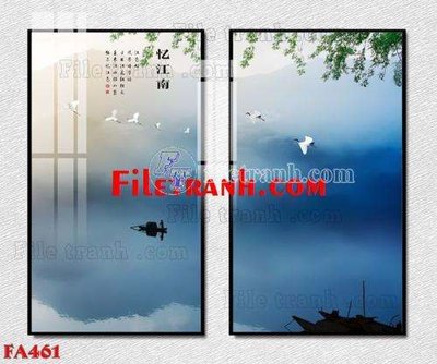 Download file ảnh gốc File gốc in bộ tranh decor treo tráng gương canvas FA461 để in ấn