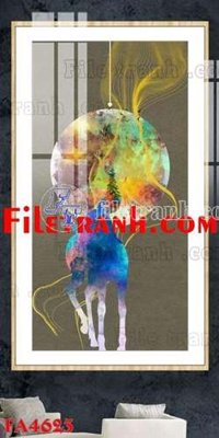 File tranh File gốc in bộ tranh decor treo tráng gương canvas FA4623 (gốc) chủ đề tĩnh vật