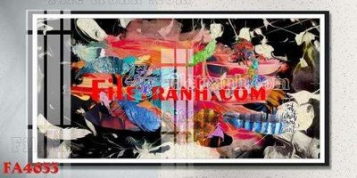 File tranh File gốc in bộ tranh decor treo tráng gương canvas FA4633 (gốc) chủ đề trẻ em