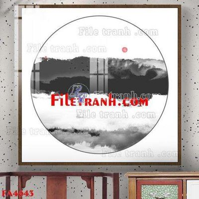 File PSD in ấn File gốc in bộ tranh decor treo tráng gương canvas FA4643 (chất lượng cao)