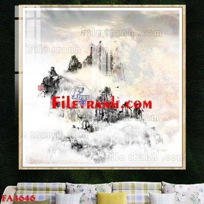 Tải file tranh gốc File gốc in bộ tranh decor treo tráng gương canvas FA4646 chất lượng cao
