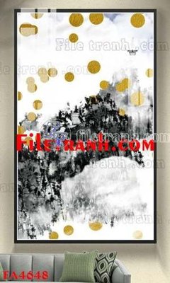 File tranh gốc File gốc in bộ tranh decor treo tráng gương canvas FA4648 (sắc nét từng chi tiết)