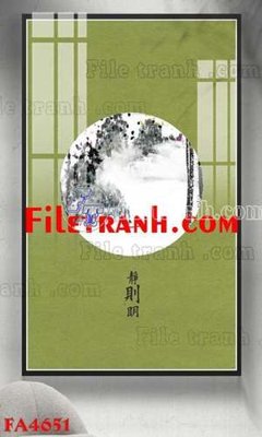 File in ấn File gốc in bộ tranh decor treo tráng gương canvas FA4651 chuyên nghiệp