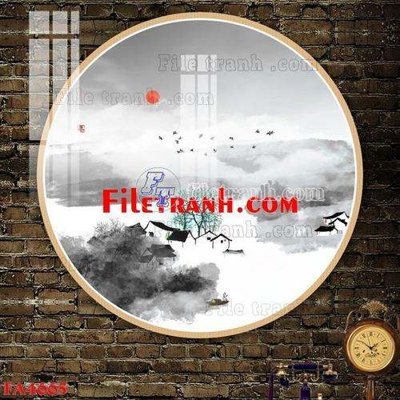 File gốc File gốc in bộ tranh decor treo tráng gương canvas FA4665 cho in ấn và thiết kế