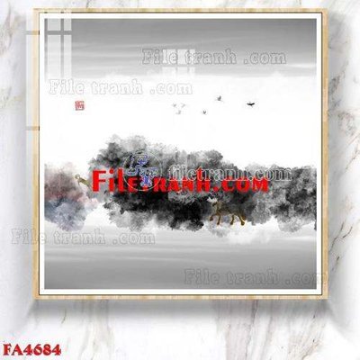 File gốc File gốc in bộ tranh decor treo tráng gương canvas FA4684 (chuẩn CMYK) cho nhà in