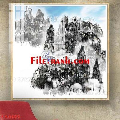 File tranh File gốc in bộ tranh decor treo tráng gương canvas FA4685 (gốc) phong cách tối giản