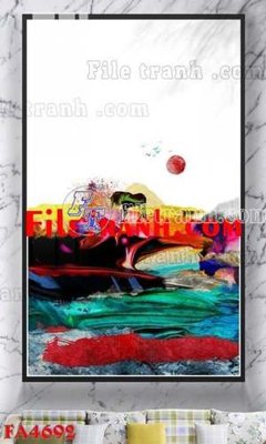 File PSD File gốc in bộ tranh decor treo tráng gương canvas FA4692 (gốc) cho in quảng cáo