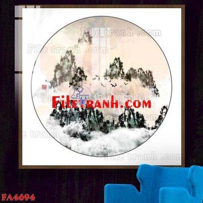 File tranh gốc File gốc in bộ tranh decor treo tráng gương canvas FA4694 (sắc nét từng chi tiết)