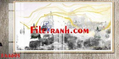 Hình ảnh file gốc File gốc in bộ tranh decor treo tráng gương canvas FA4695 cho in UV