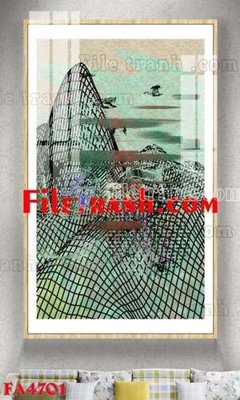 Ảnh gốc File gốc in bộ tranh decor treo tráng gương canvas FA4701 (nét căng) in mica