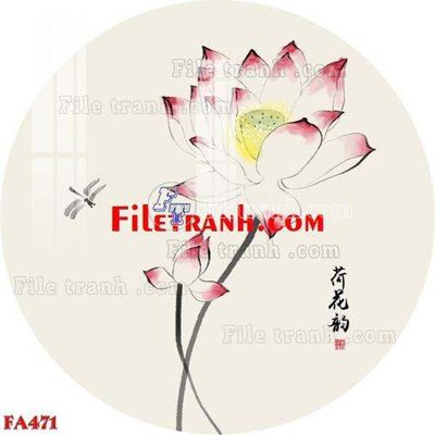 File tranh gốc in trần nhà File gốc in bộ tranh decor treo tráng gương canvas FA471 3D