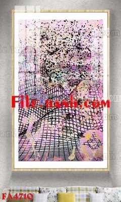 Tải về hình ảnh gốc File gốc in bộ tranh decor treo tráng gương canvas FA4710 sắc nét